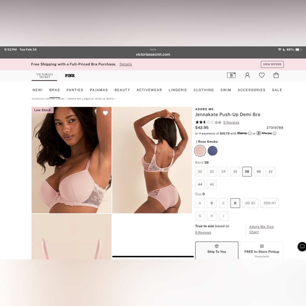 Adore Me Jennakate Demi Bra